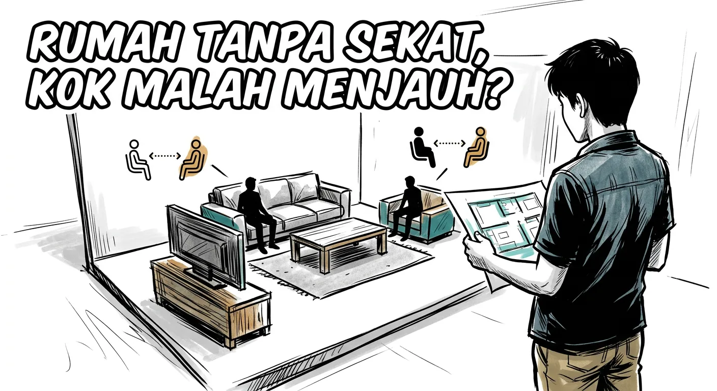 Open Plan Tidak Selalu Ideal: Rumah Juga Butuh Ruang untuk Menjauh